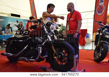Pasig, Ph - Sept. 29: Harley Davidson Motorcycle At Philippine Moto Heritage Weekend On September 29