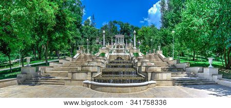 Cascading Fountains In Chisinau, Moldova