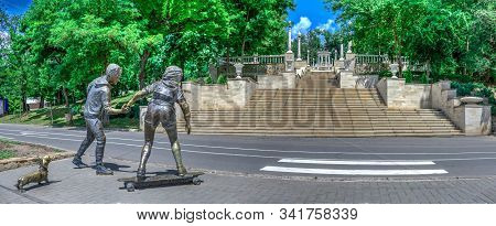 Sculpture By The Valea Morilor Lake In Moldova