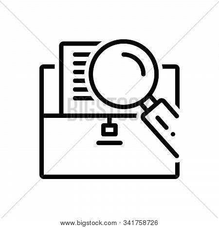 Black Line Icon For Interim Antrim Magnify Zoom