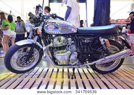 Pasig, Ph - Sept. 29: Royal Enfield Motorcycle At Philippine Moto Heritage Weekend On September 29, 