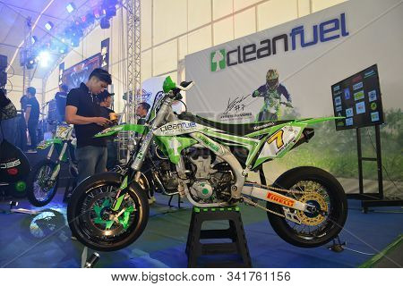 Pasig, Ph - Sept. 29: Kawasaki Motorcycle At Philippine Moto Heritage Weekend On September 29, 2019 