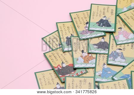 Kagawa, Japan - Dec 22, 2019 : A Photo Of Traditional Japanese Cards, Hyakunin Isshu Karuta Is A Cla
