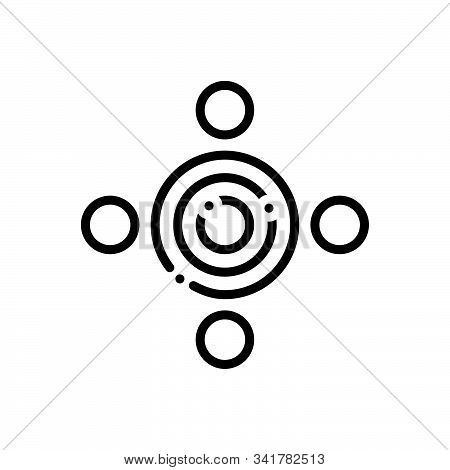 Black Line Icon For Other Another Different Discontiguous Splits Asunder