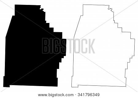 Madison County, Arkansas (u.s. County, United States Of America,usa, U.s., Us) Map Vector Illustrati
