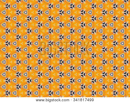 A Colorfully Decorative Abstract Patterned Background Of The Lifeboat In St Helier Marina Jersey