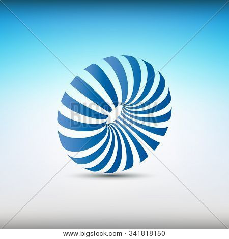 Abstract Colorful Swirly Illustration, Logo Design Vector