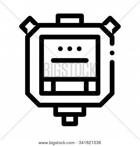 Stop Watch Icon Vector. Outline Stop Watch Sign. Isolated Contour Symbol Illustration