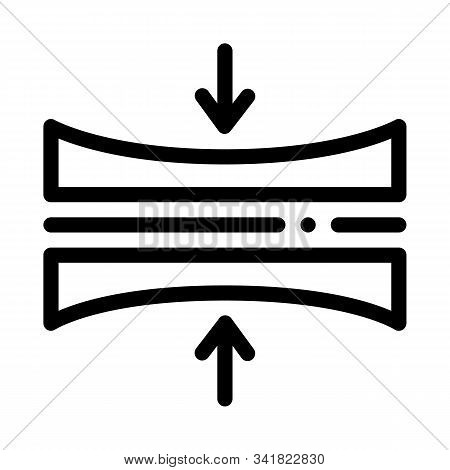 Diaper Thin Layer Icon Vector. Outline Diaper Thin Layer Sign. Isolated Contour Symbol Illustration
