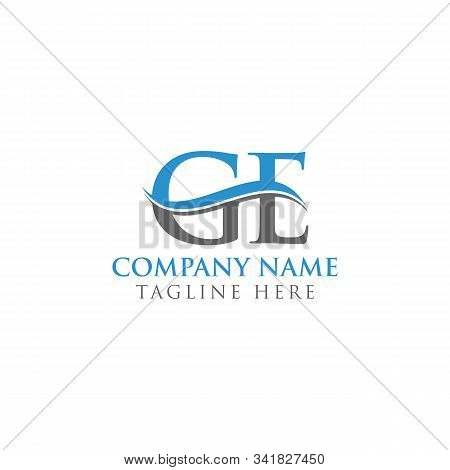 Ge Letter Type Logo Design Vector Template. Abstract Letter Ge Logo Design