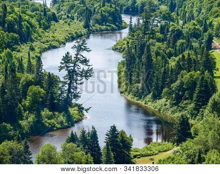 Rail Road By The River, Agawa Canyon, On, Canada