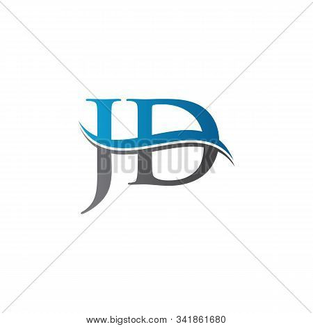 Jd Letter Type Logo Design Vector Template. Abstract Letter Jd Logo Design