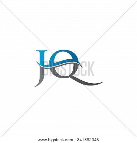 Jq Letter Type Logo Design Vector Template. Abstract Letter Jq Logo Design