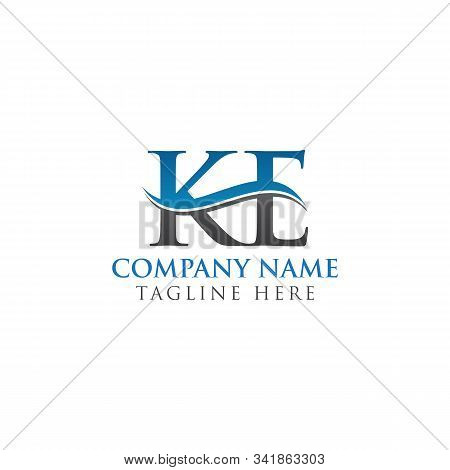 Initial Ke Letter Logo Design Vector Template. Abstract Letter Ke Logo Design