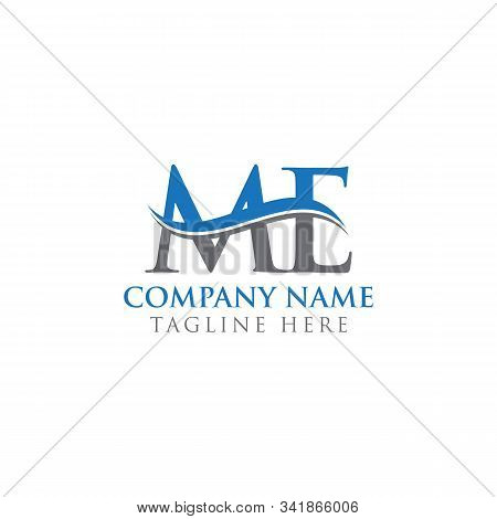 Initial Me Letter Logo Design Vector Template. Abstract Letter Me Logo Design