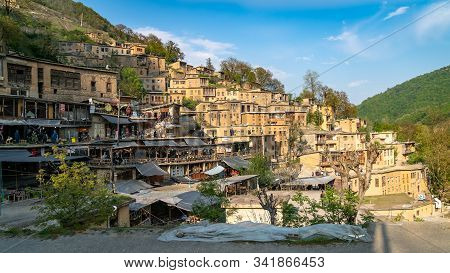 Masuleh, Iran - May 2019: Houses In Traditional Village Of Masuleh In Gilan Province