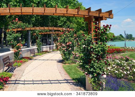 Balaton Lake summer landscape in Hungary, Europe