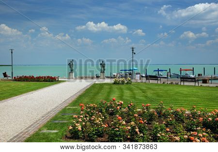 Balaton Lake summer landscape in Hungary, Europe