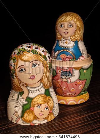 Matryoshka doll, Russian doll, Russian nesting doll, stacking dolls, wooden dolls.