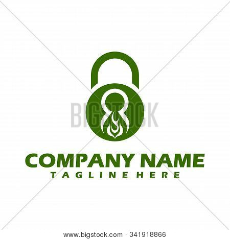 Lock And Key Icon Isolated On White Background. Lock And Key Icon Simple Sign. Lock And Key Icon Tre