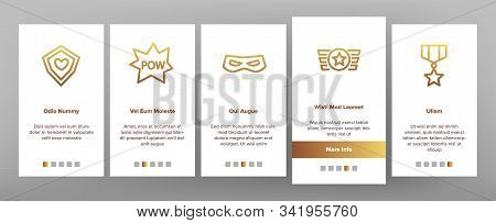 Super Hero Onboarding Mobile App Page Screen Vector