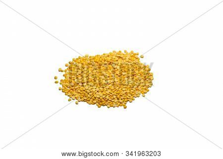 Pigeon Pea (arhar Dal) Isolated On White Background