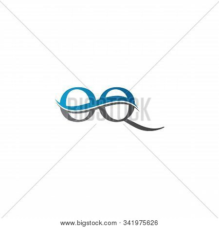 Swoosh Letter Oq Logo Design Vector Template. Water Wave Oq Logo Vector.
