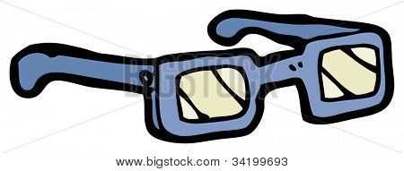 Cartoon 3d Brillen