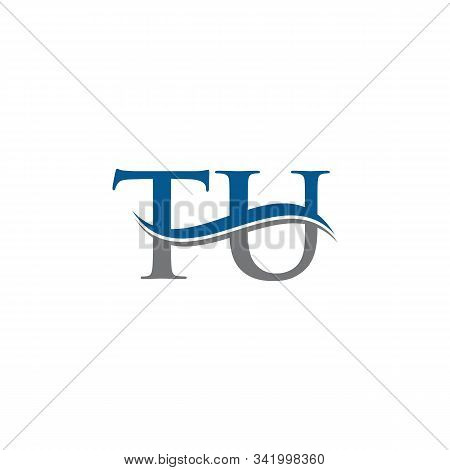 Swoosh Letter Tu Logo Design Vector Template. Water Wave Tu Logo Vector.