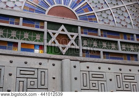 Budapest, Hungary - 1 November 2021: Star Of David Symbol, Illustrative Editorial.