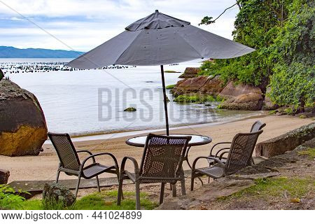 Beautiful Landscape In Governador Celso Ramos, Welcome Beach, Santa Catarina, Brazil