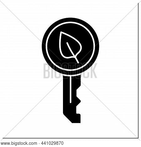 Chia Key Glyph Icon. Personal Safety Key For Data. Gets Hard Coded Into Chia Plots.digital Money Con