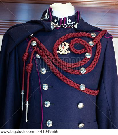 Milan, Italy - November, 04: Detail Of A Protocol Uniform Of The Gianfranco Paglia Regiment  On Nove