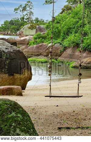 Beautiful Landscape In Governador Celso Ramos, Welcome Beach, Santa Catarina, Brazil