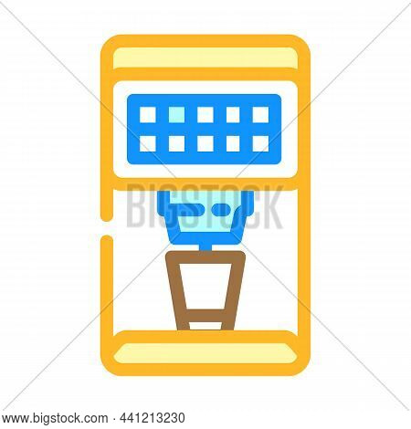 Coffee Machine Electronic Device Color Icon Vector. Coffee Machine Electronic Device Sign. Isolated 
