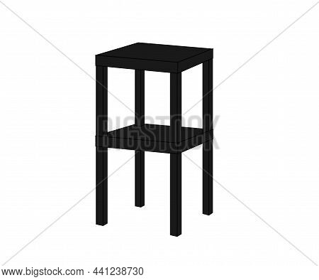 Whatnot On A White Background. Symbol. Vector Illustration.