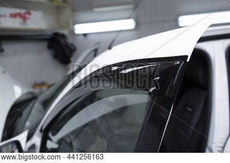 Deflectors For Side Windows Of The Car.car Accessory. Additional Equipment.