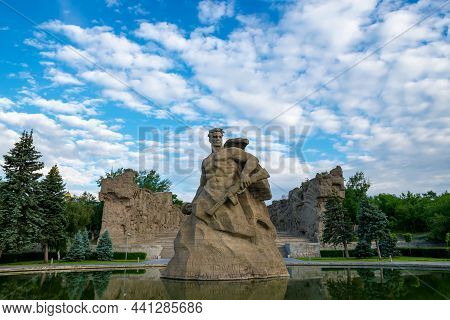 Volgograd, Russia - June 05, 2021: Memorial Complex Heroes Of The Battle Of Stalingrad On The Mamaye
