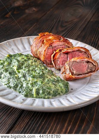 Bacon-wrapped Beef Steack