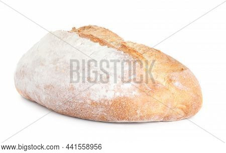 Loaf Of Tasty Wheat Sodawater Bread Isolated On White