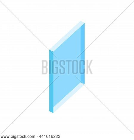 Illustration Of Single Glass. Section For Double Glazed Window.