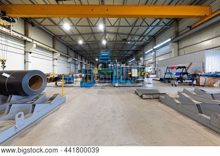 Metal Sheet Profile Forming Machine, Process Of Making Steel Tile For Roof, Industrial Manufacturing
