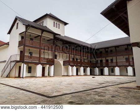 Visegrad, Bosnia And Herzegovina - October 24, 2020: Andricgrad Or Kamengrad, An Ethno Village In Vi