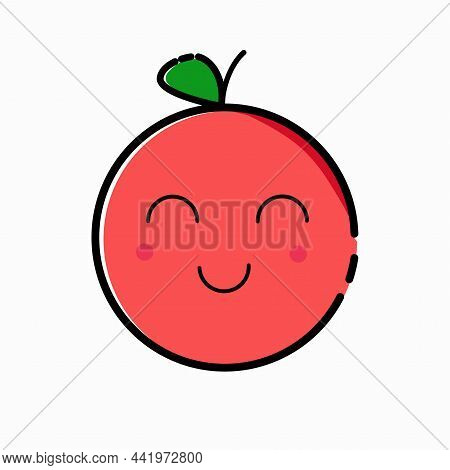 Cartoon Apple Giving Thumbs Up, Design, Health, Fruit, Sweet, Happy, Art