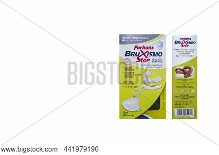 Forhans Bruxismo Stop Pack, Dental Bite On White Background