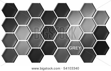 Grey Hexagons