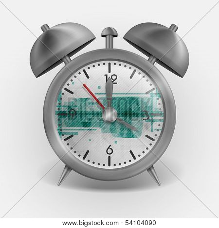 Metal Classic Style Alarm Clock.