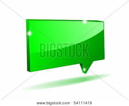 Vector 3D Comics Bubble
