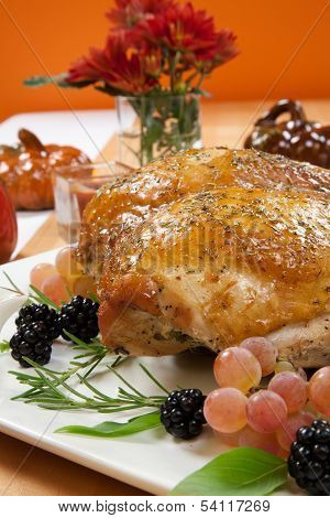 Roasted Turkey Breast - Rosemary-basil Rub