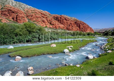 Djuku river in Tien Shan, Kyrgyzstan
